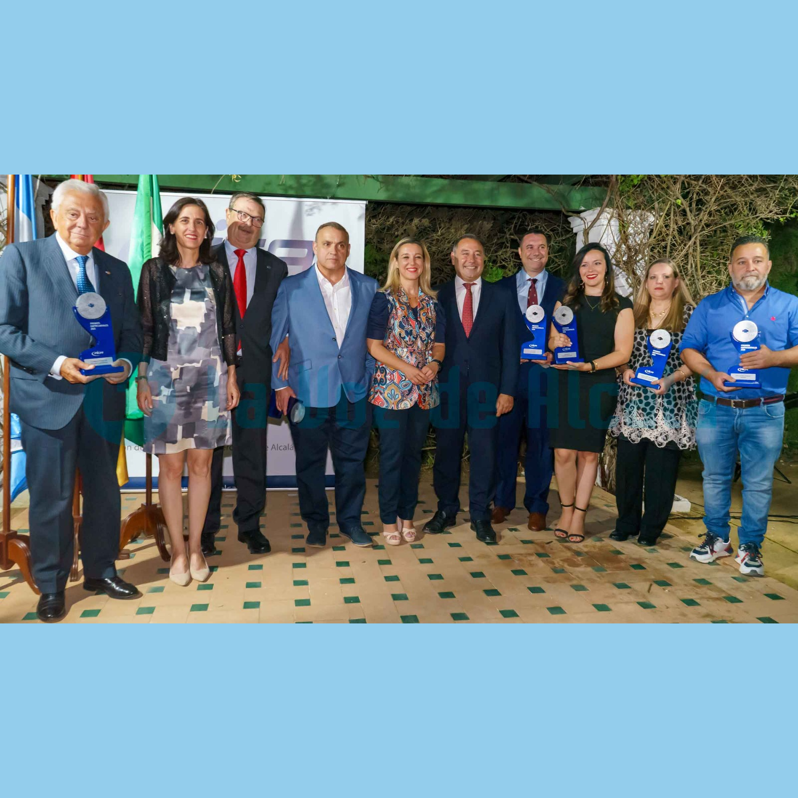 Representación de Cleanser en los premios de la Federación de Industriales y Comerciantes de Alcalá