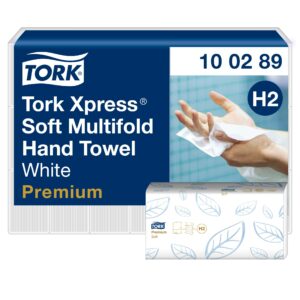 Tork Xpress® Toallas de Mano de Papel Entreplegadas Suaves Blancas H2