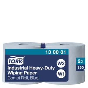 Tork Papel de Secado Industrial Ultrarresistente Azul W1/2