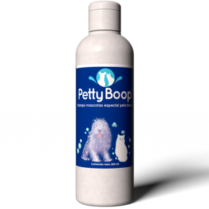 Petty Boop champú para mascotas de pelo blanco